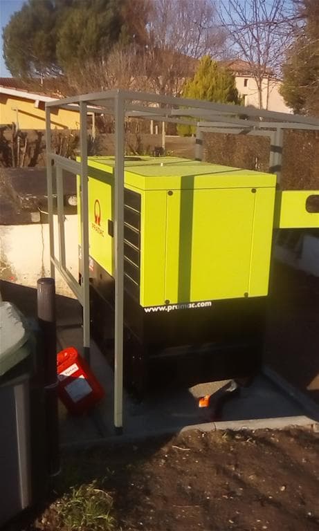 Sirech Hostier à Latresne — groupe 30 kVA PRAMAC neuf